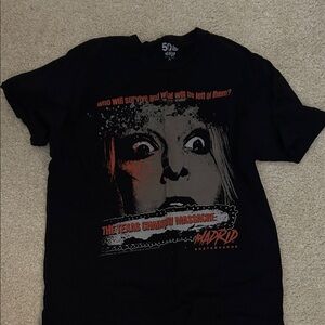 Texas chainsaw x Madrid Black Graphic T-Shirt
